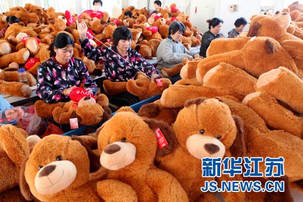 江蘇贛榆玩具企業(yè)迎來(lái)新年商機(jī)