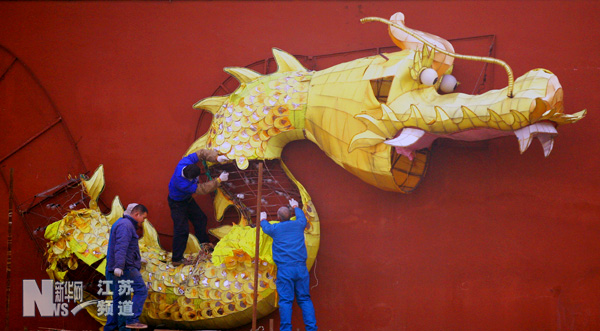 南京秦淮燈會(huì)開(kāi)始布展