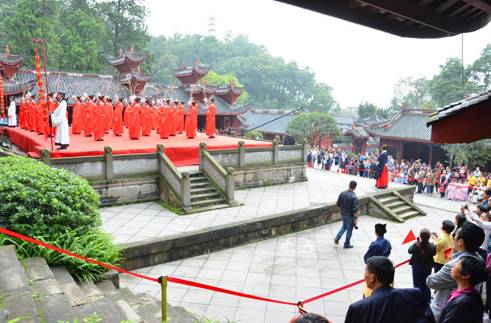 都江堰文廟舉行祭孔大典 恢復(fù)傳統(tǒng)禮儀
