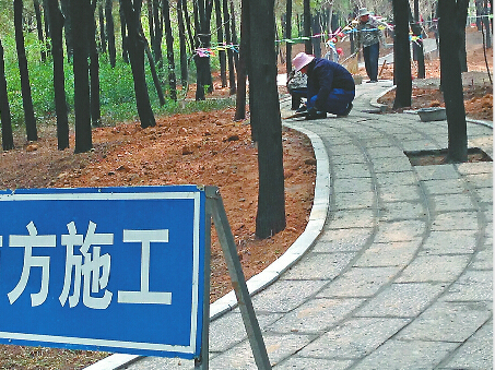濟(jì)南千佛山西區(qū)新修石板路惹關(guān)注 市民:登山路密度已足夠