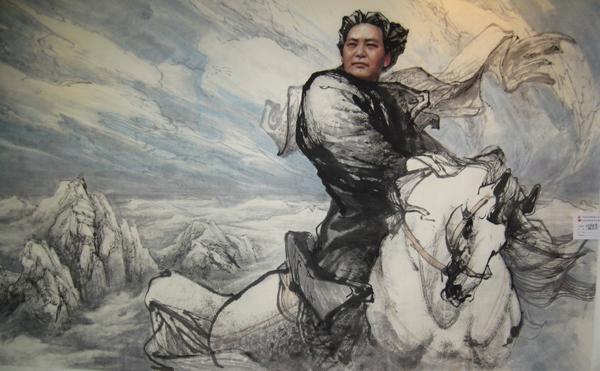《領(lǐng)袖志·老區(qū)夢(mèng)·藝術(shù)魂》紀(jì)念毛澤東同志誕辰120周年紅色文化書(shū)畫(huà)巡展在濟(jì)南啟動(dòng)