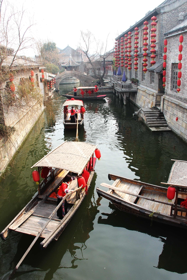 農(nóng)歷“二月二”山東臺兒莊古運(yùn)河畔再現(xiàn)祭河神傳統(tǒng)民俗