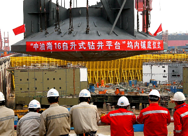 上海海洋工程裝備進(jìn)入了批量建造