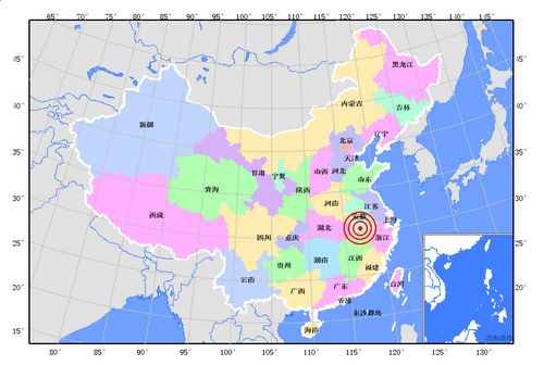 安徽安慶市轄區(qū).懷寧縣交界發(fā)生4.8級(jí)地震(圖)