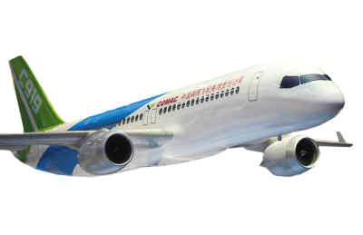 中國飛機高調(diào)亮相巴黎航展 C919引各方關(guān)注(圖)