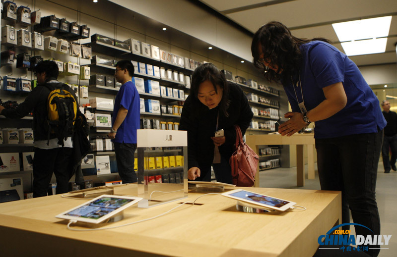 亞洲最大蘋(píng)果直營(yíng)店落戶北京王府井