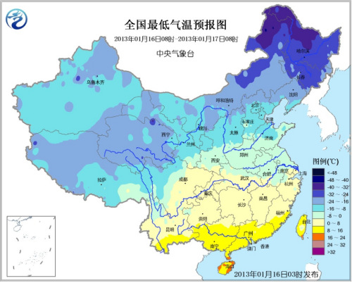 冷空氣影響中國北方地區(qū) 局地降溫可達10℃