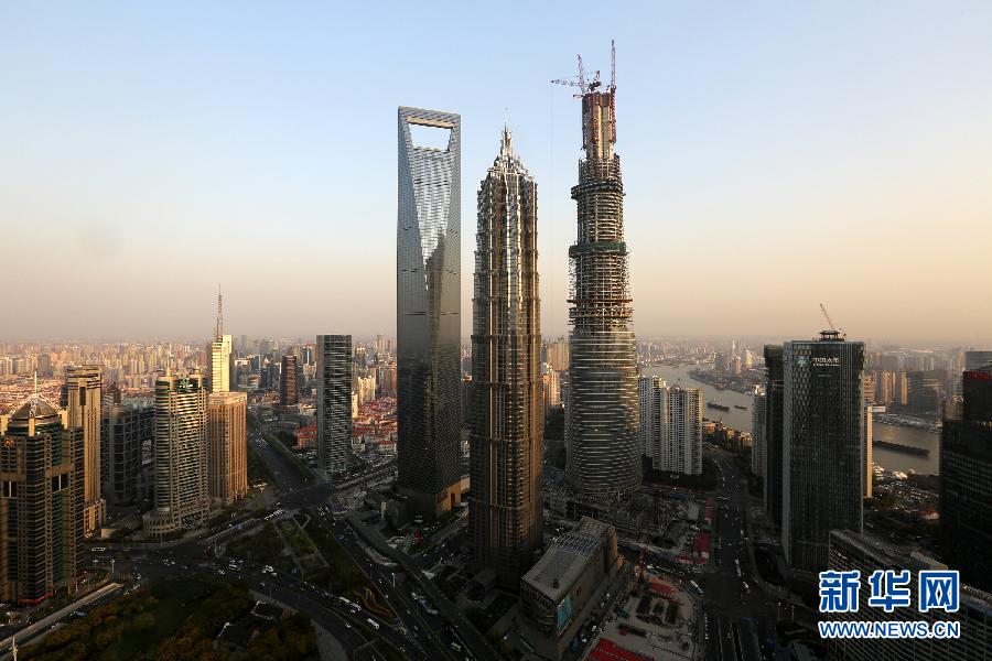 國內(nèi)在建第一高樓“上海中心”突破500米
