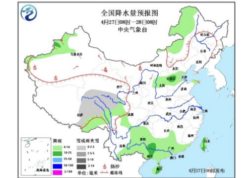 冷空氣將影響中東部地區(qū) 江南江漢有較強(qiáng)降雨