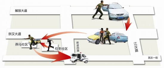 吸毒男子連劫三輛的士 慌不擇路鉆進(jìn)空警車(chē)(圖)