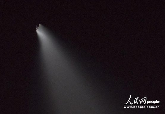 我國多地出現(xiàn)UFO 網(wǎng)友分析疑是反導試驗（圖）