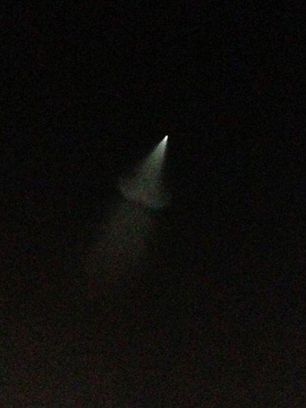 我國多地出現(xiàn)UFO 網(wǎng)友分析疑是反導(dǎo)試驗（圖）