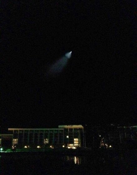 我國多地出現(xiàn)UFO 網(wǎng)友分析疑是反導(dǎo)試驗（圖）
