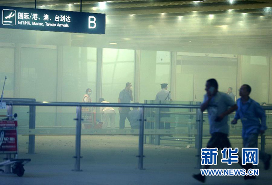 【組圖】首都機場T3航站樓發(fā)生爆炸