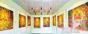 西藏首個壁畫藝術博物館開館 重現壁畫原貌風采