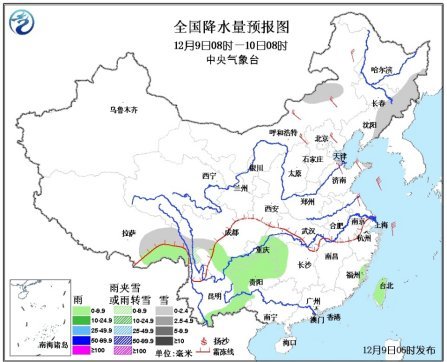 冷空氣影響中國(guó)中東部 華東地區(qū)大霧將逐漸消散