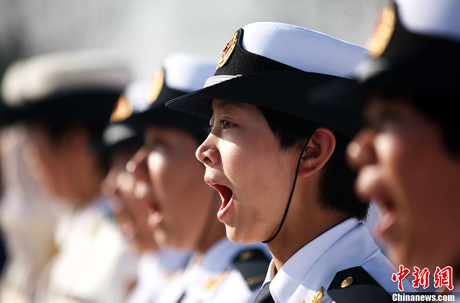 中國海軍北海艦隊新兵威武亮相（組圖）