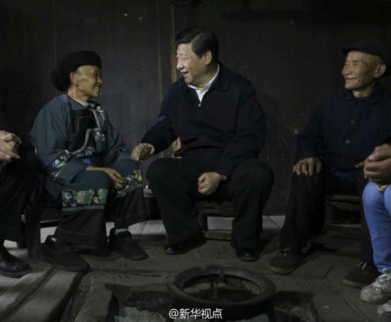 習(xí)近平赴湘西調(diào)研扶貧攻堅(jiān)（圖）