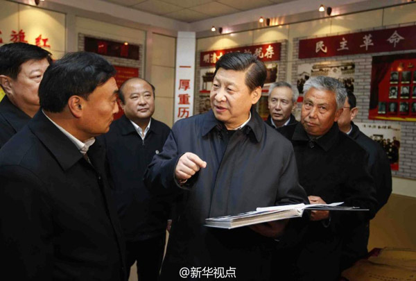 習(xí)近平看望“老支前”：請(qǐng)你批評(píng)指正