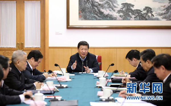 習(xí)近平聽取河北省委黨的群眾路線教育實(shí)踐活動總體情況匯報