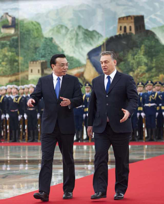 李克強(qiáng)舉行歡迎儀式歡迎匈牙利總理歐爾班訪華