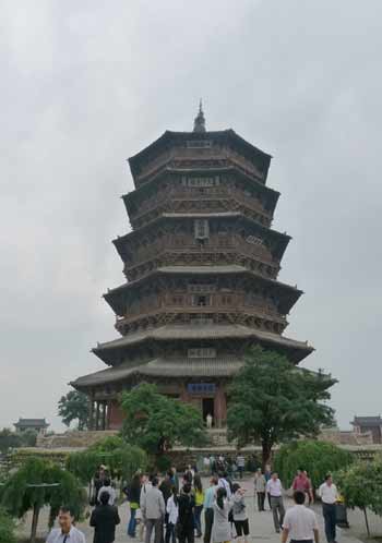 全球唯一現(xiàn)存的純木結(jié)構(gòu)應(yīng)縣木塔(圖)