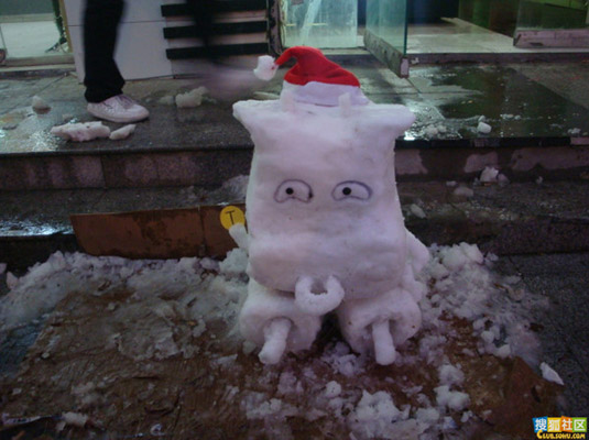 下雪啦！看看堆雪人的N種方法