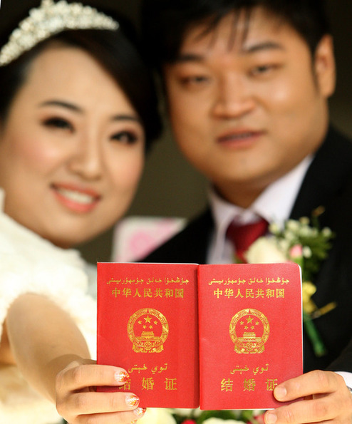 克拉瑪依新人“光棍節(jié)”扎堆結婚