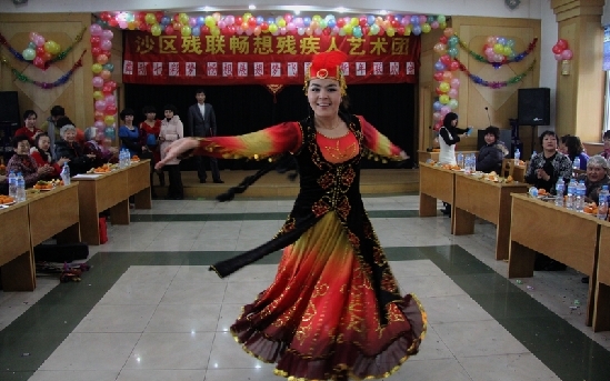 烏魯木齊市沙區(qū)暢想殘疾人藝術(shù)團(tuán)昨舉辦成立五周年暨迎新年聯(lián)歡會
