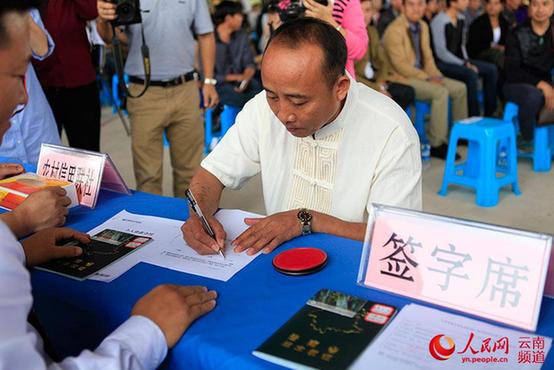 云南在全國率先頒發(fā)《林木木權(quán)證》(圖)