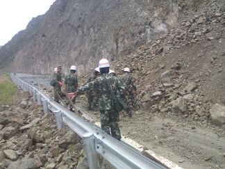 川滇交界再發(fā)5.9級(jí)地震 武警云南省總隊(duì)650名官兵第一時(shí)間增援救災(zāi)