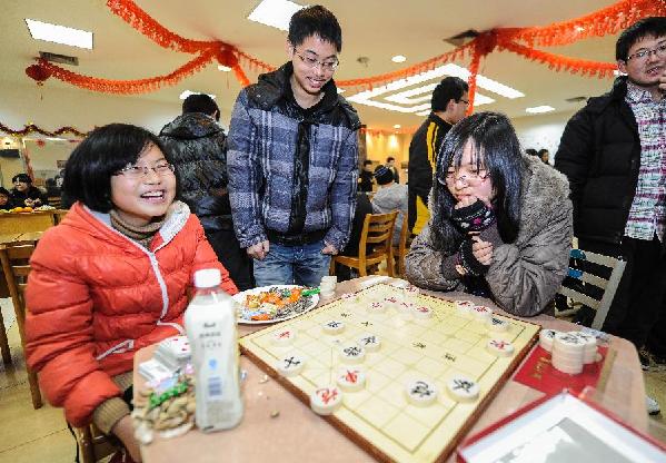 杭州：寒假留校大學(xué)生的快樂“留家莊”成立