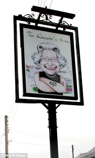 英旅館用女王搞笑畫(huà)做標(biāo)志引眾怒 當(dāng)局稱(chēng)無(wú)法干涉