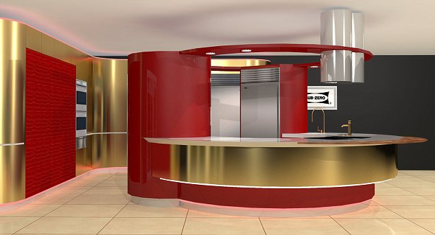 水晶吊燈、黃金桌面 30萬英鎊頂級廚房全球只10套