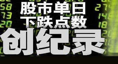 滬深股市創(chuàng)單日下跌點數紀錄 跌停股約千只