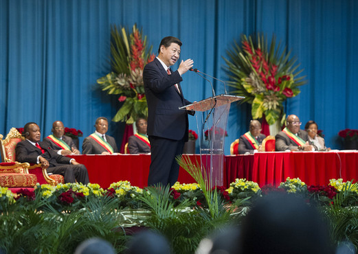 習近平在剛果共和國議會發(fā)表演講 共同譜寫中非人民友誼新篇章