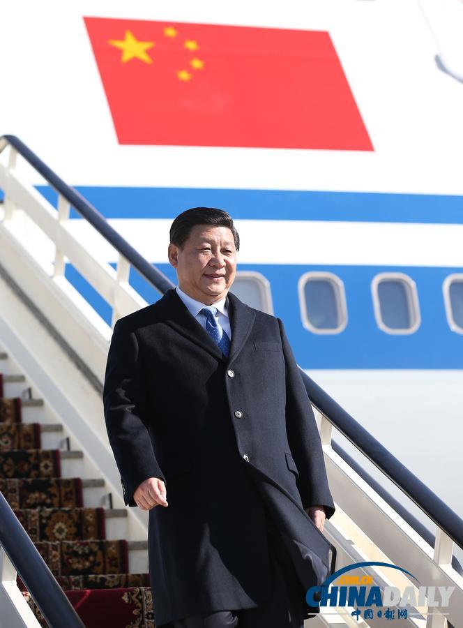 習(xí)近平抵達(dá)俄羅斯索契出席冬奧會(huì)開(kāi)幕式