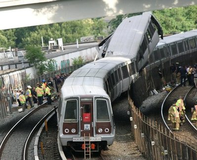 華盛頓地鐵列車相撞致6人亡 市長稱死亡人數(shù)進(jìn)一步上升