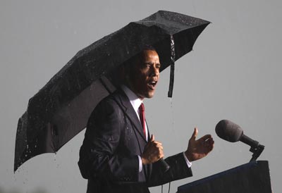 奧巴馬重要演講因暴雨推遲 參加活動(dòng)地點(diǎn)惹爭議