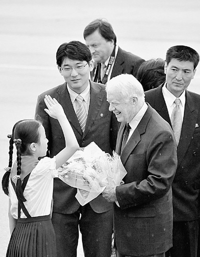 卡特低調(diào)開始第二次平壤之行 美方強調(diào)私人性質(zhì)
