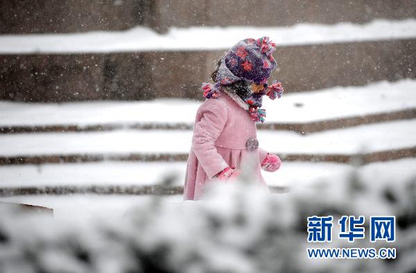 紐約遭暴風雪襲擊 部分地區(qū)能見度為零