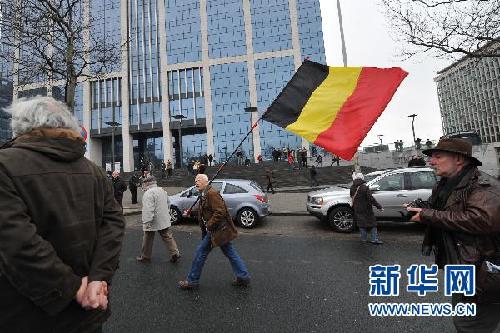 比利時民眾舉行維護國家統(tǒng)一大游行