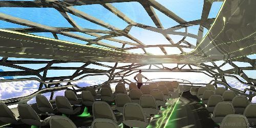空客推出概念機艙 2050年前有望實現(xiàn)“全透明”飛行