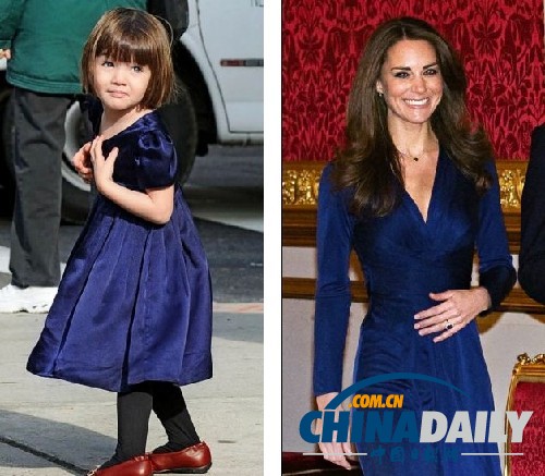 組圖：阿湯哥女兒成凱特王妃時尚向?qū)?著裝風格驚似