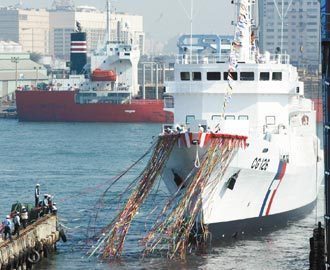 臺最大巡防艦下水 造價(jià)15億