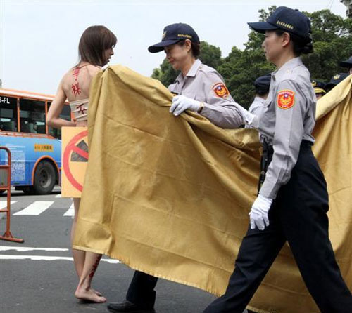 馬英九官邸前演