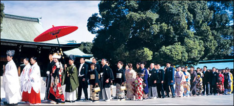 日本人最愛到明治神宮結(jié)婚
