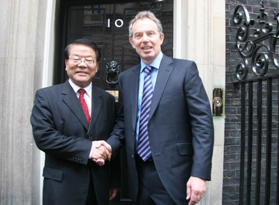 英國首相布萊爾會(huì)見國務(wù)院新聞辦主任蔡武