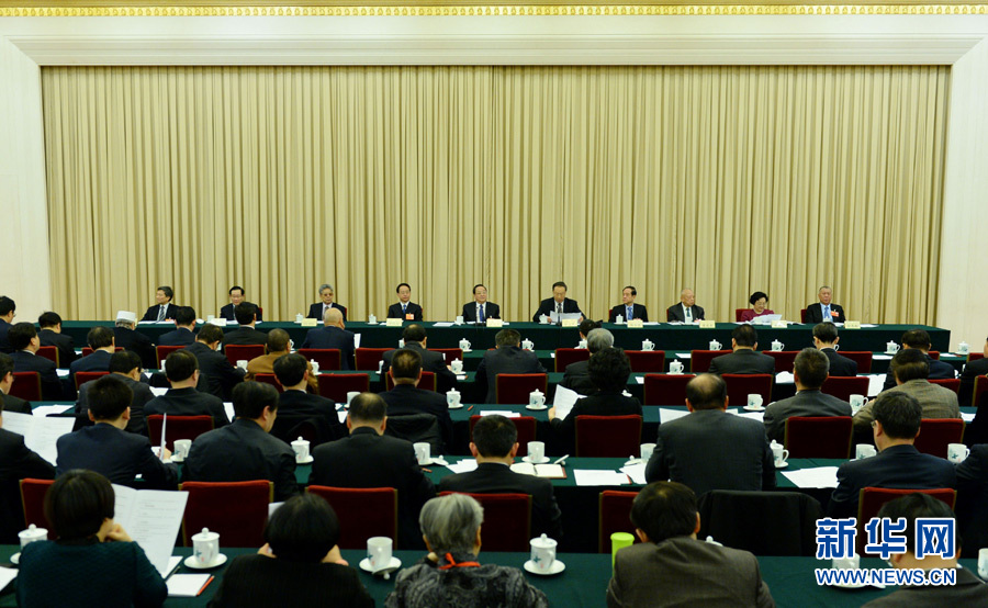全國政協(xié)十二屆一次會(huì)議主席團(tuán)第一次會(huì)議在北京舉行