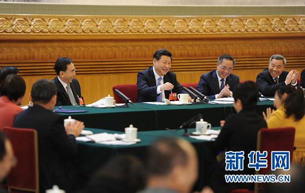 兩會授權(quán)發(fā)布：習(xí)近平等分別參加全國兩會一些團組審議討論